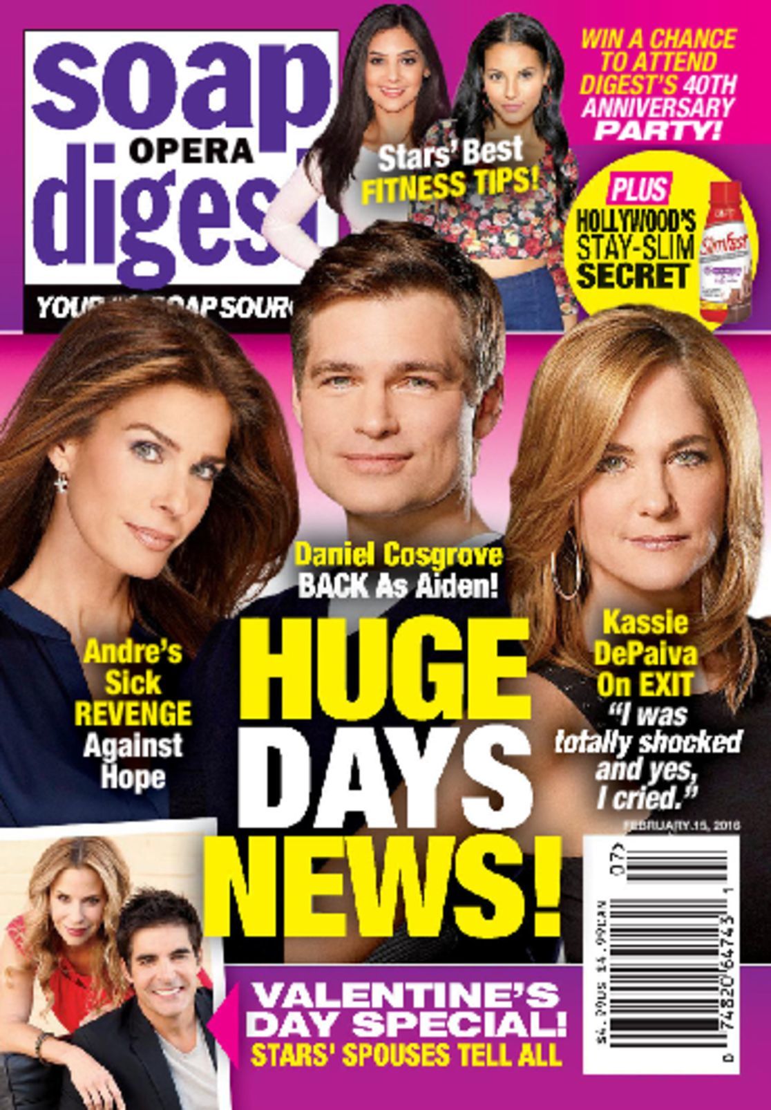 Soap Opera Digest Magazine December 31 2018 Days of our 