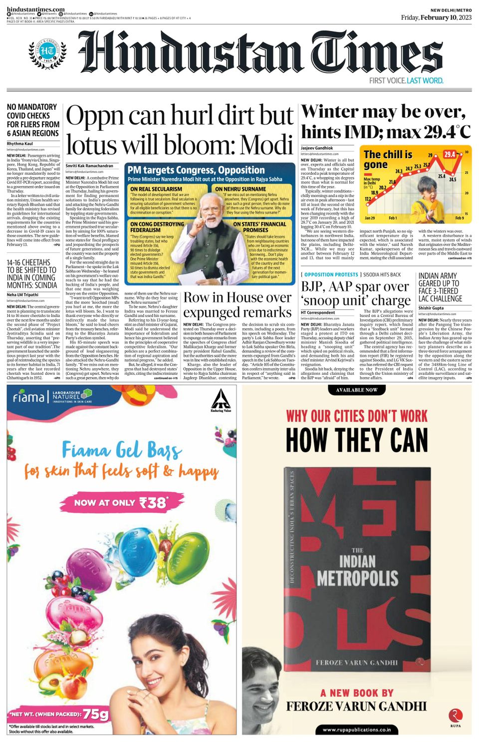 Hindustan Times Delhi February 10, 2023 (Digital), 56% OFF