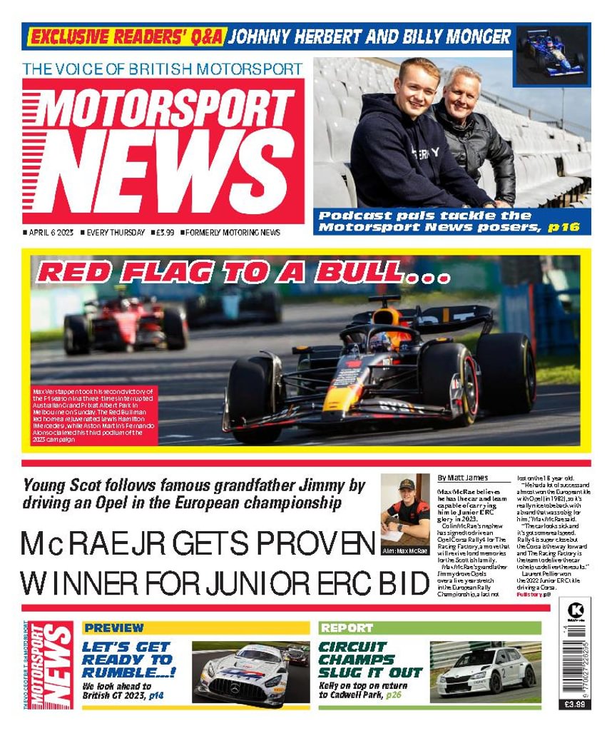 937277 Motorsport News Cover 2023 April 6 Issue 