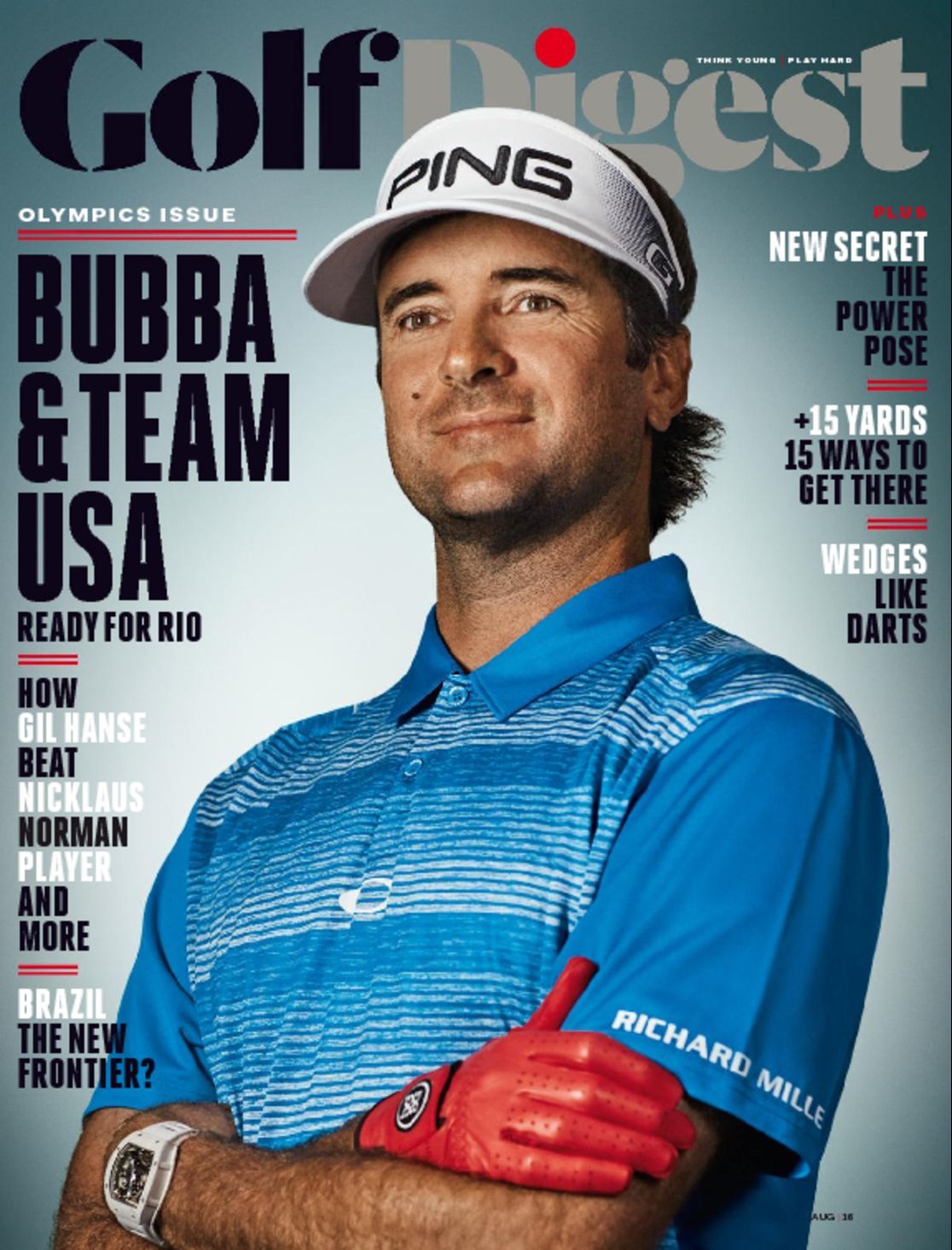4732 Golf Digest Cover 2016 August 1 Issue 